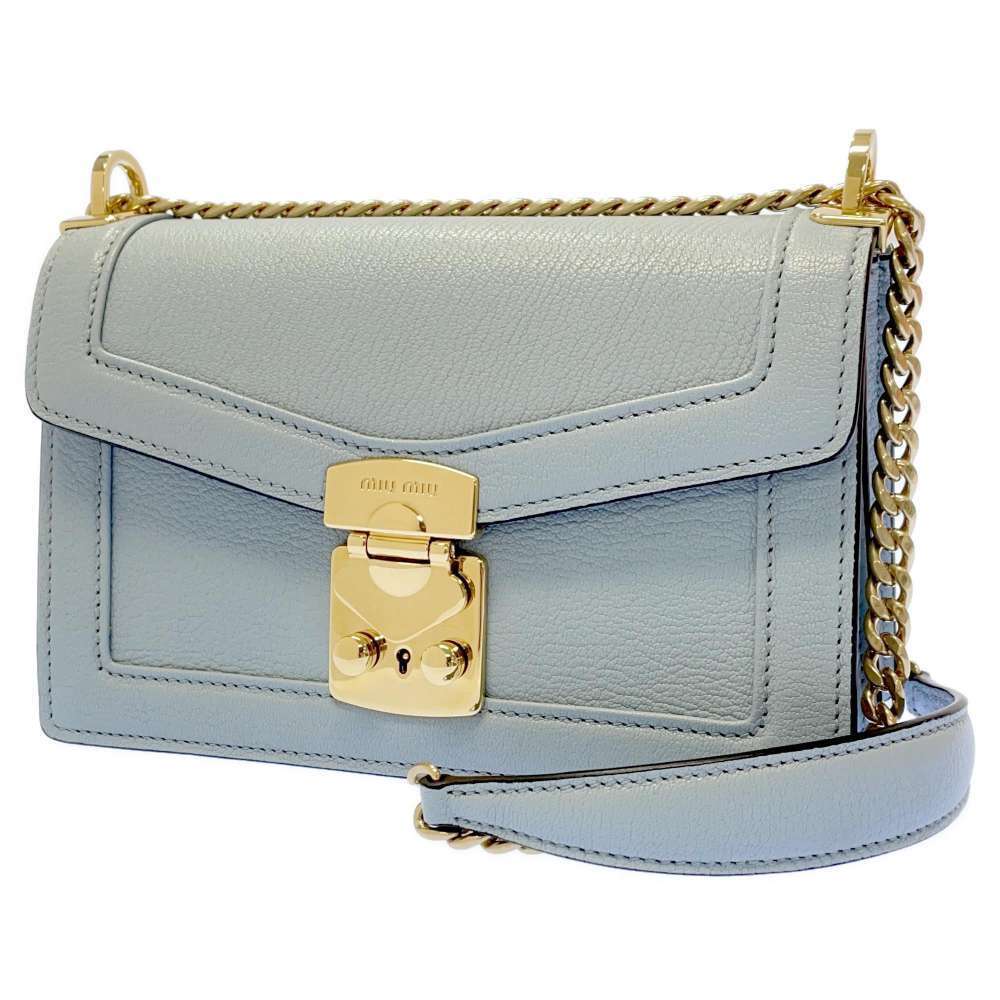 Miu Miu Chain Shoulder Bag Leather MIUMIU